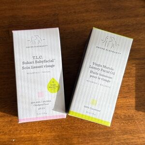 NIB BUNDLE Drunk Elephant Babyfacial + Virgin Marula Luxury Facial Oil